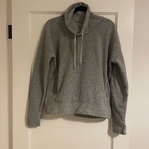Lululemon Gray Cowl Neck fleece Sweatshirt
